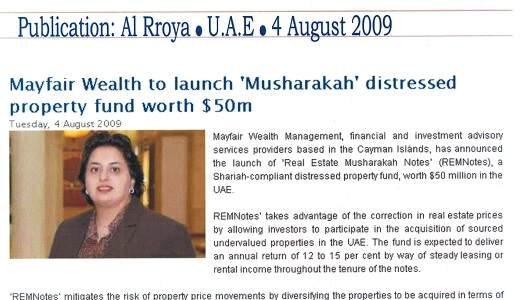 Mayfair Wealth to launch ‘Musharakah’ distressed property fund worth $50m